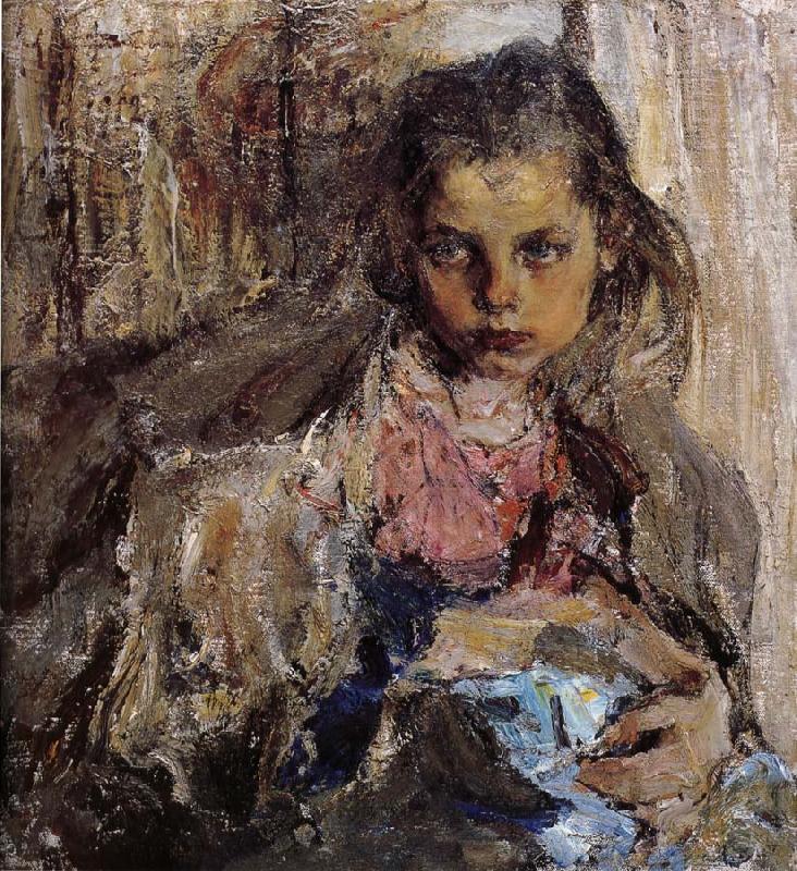 Nikolay Fechin Portrait of girl oil painting picture